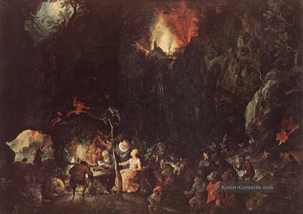 Versuchung des Heiligen Antonius Flämisch Jan Brueghel der Ältere Ölgemälde
